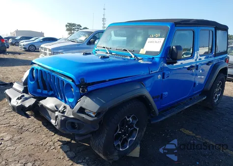 2021 Jeep Wrangler Unlimited Sport S 4X4 z USA, uszkodzony, nr VIN 1C4HJXDN0MW738074